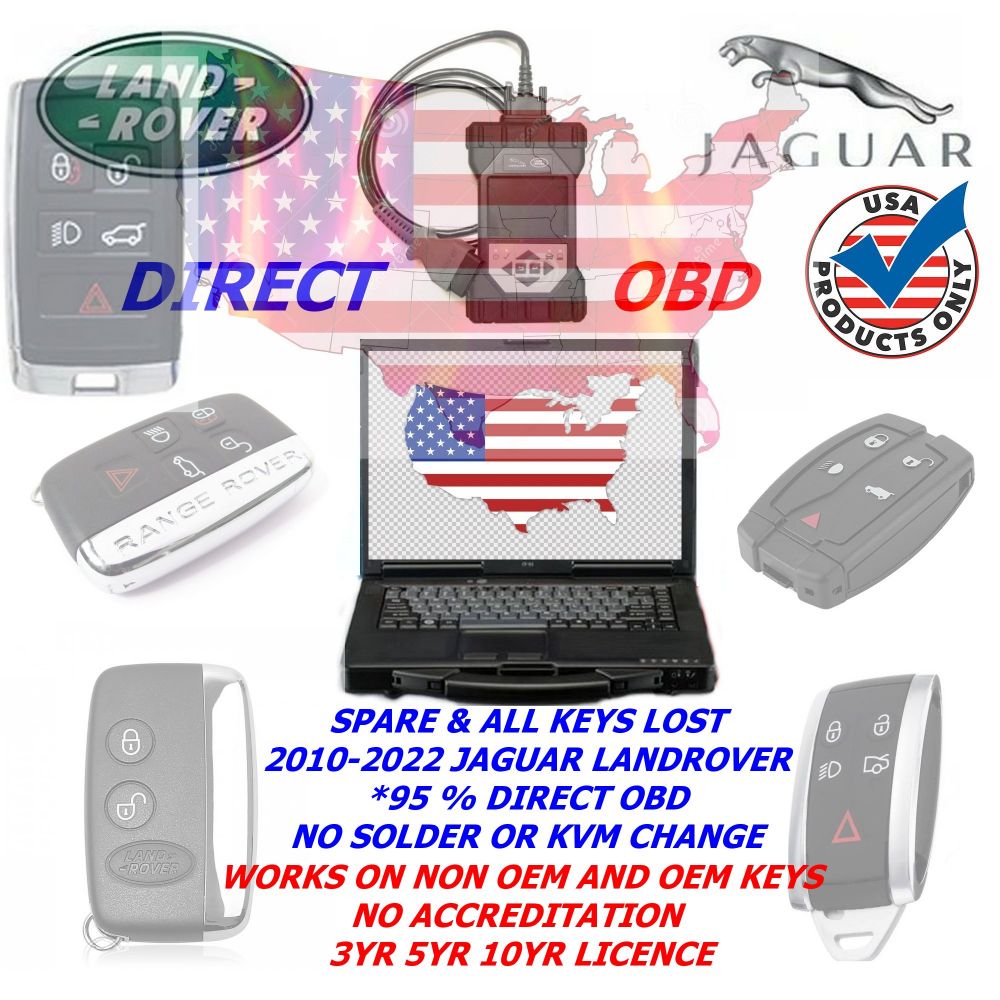 USA JLR Direct OBD DoiP Car Key Programming Package for Jaguar Land Rover from 2005 To 2022+
