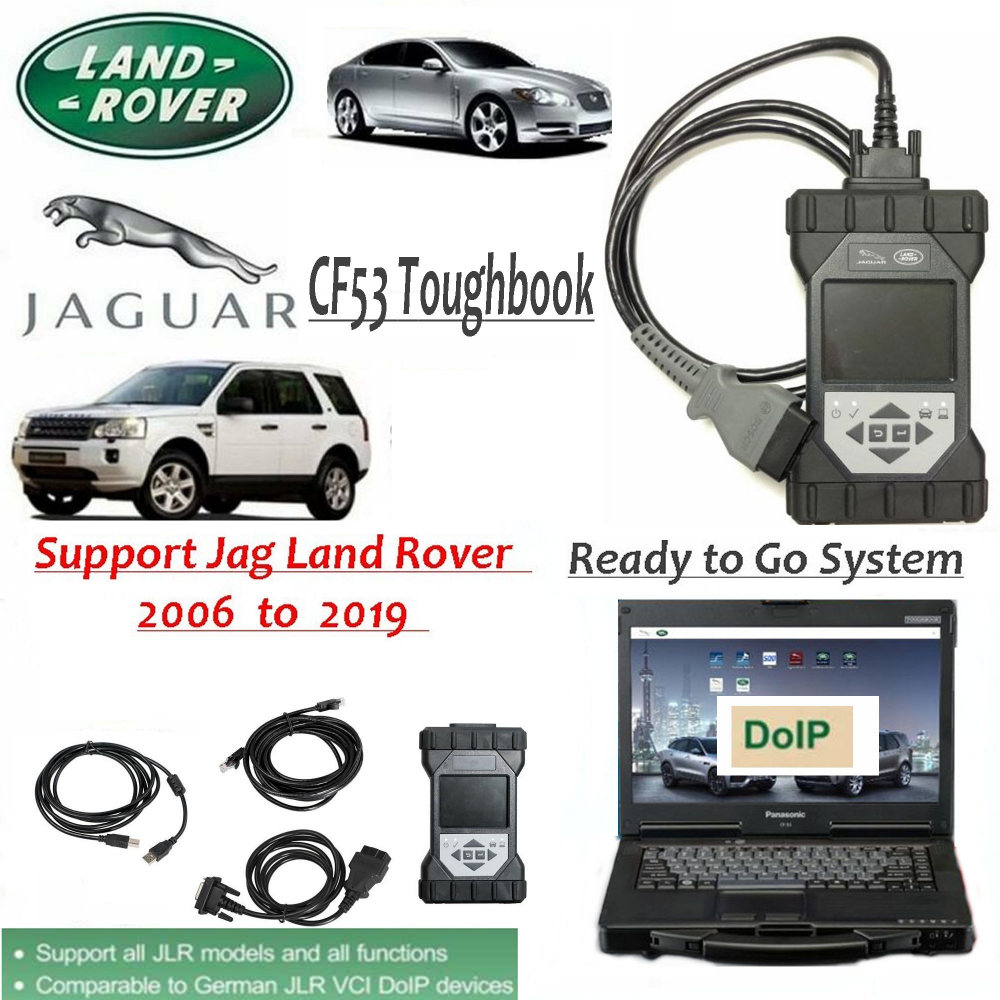 Original JLR DoiP VCI SDD Pathfinder Interface Plus Panasonic CF53 Laptop For Jaguar Land Rover From 2005 To 2019+