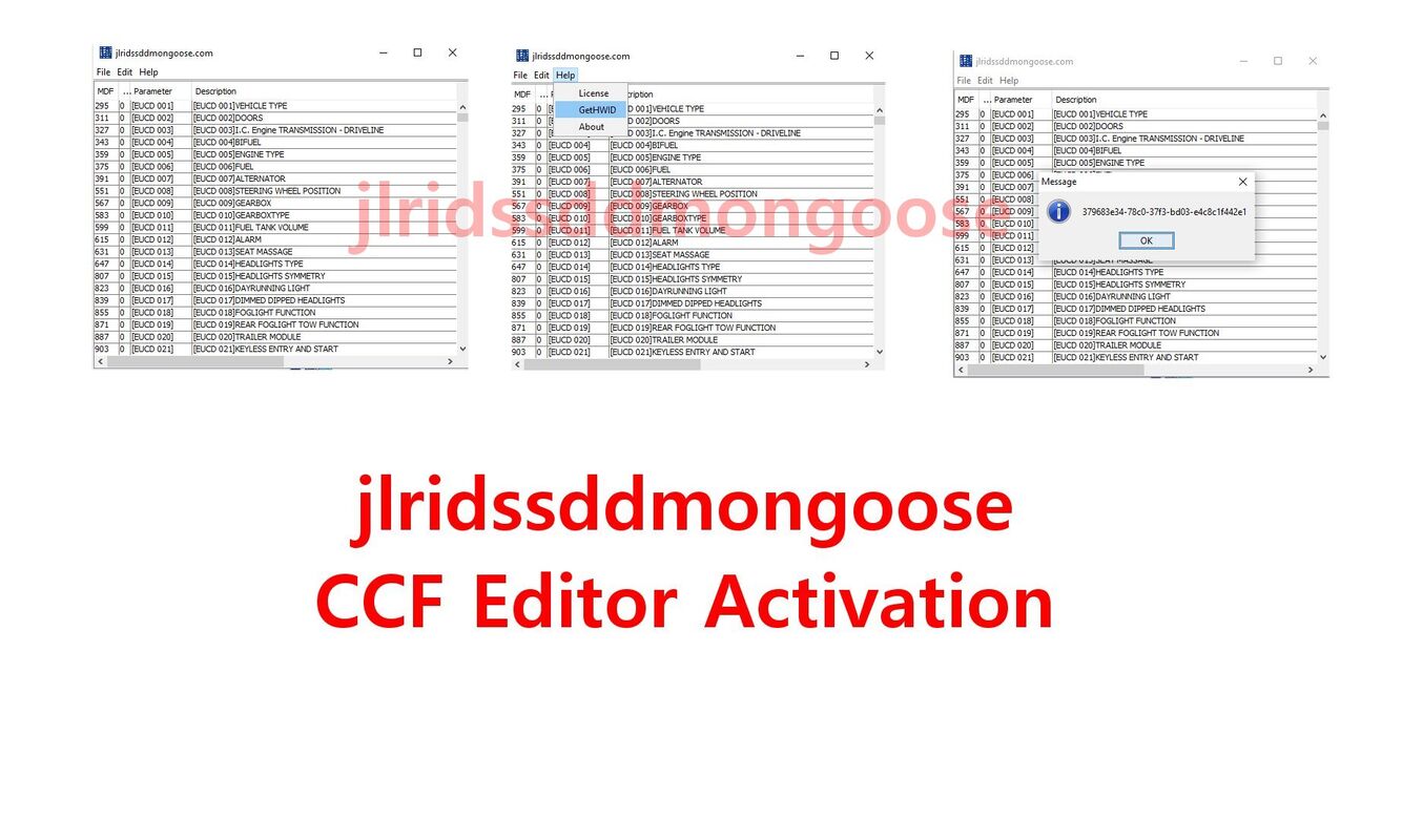 CCF TOOLS Editor for Jaguar Land Rover Upgrades Licence for Unlimited