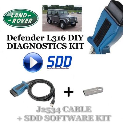 Defender L316 2006 - 2016 Land Rover Symptom Driven Diagnostics SDD JLR Diy Kit, image , 2 image