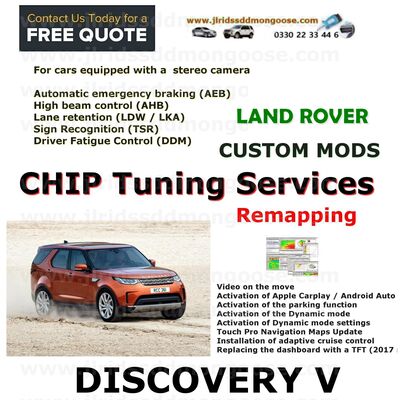 DISCOVERY V 2017+ Factory Tuning Firmware Update EGR DPF Video on Move ADAS (AEB)  (AHB) LDW / LKA)  (DDM)  Sign Recognition (TSR)  Options, image 
