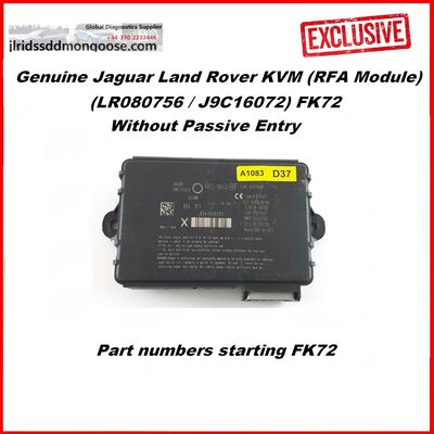 Genuine Jaguar Land Rover KVM (RFA Module) - Without Passive Entry (LR080756 / J9C16072) FK72 (Before DOIP), image 