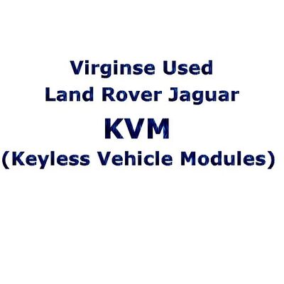 Virginse Used Land Rover Jaguar KVM (Keyless Vehicle Modules) File Service Via Post, image , 2 image