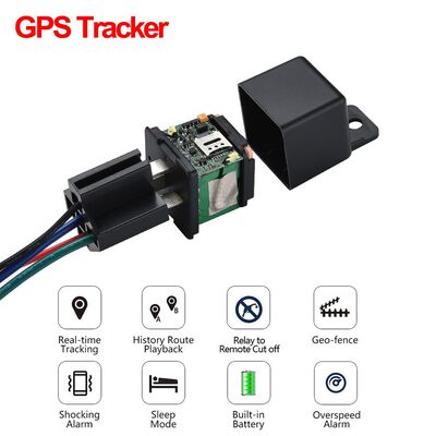 GPS Tracker Auto Fuel Cut Off GPS Locator Overspeed Alert Tracking Device Kit, image , 2 image
