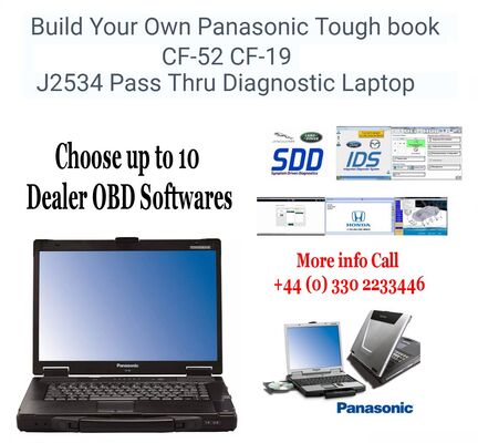 Build Your Own Panasonic Toughbook J2534 DOIP Pass Thru Diagnostic Laptop, image 