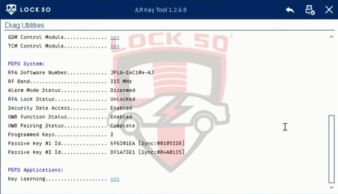 Lock50 JLR Hex Doctor HW04 OBD Tool For JLR  Key Programming and Diagnotics Tools, image , 20 image